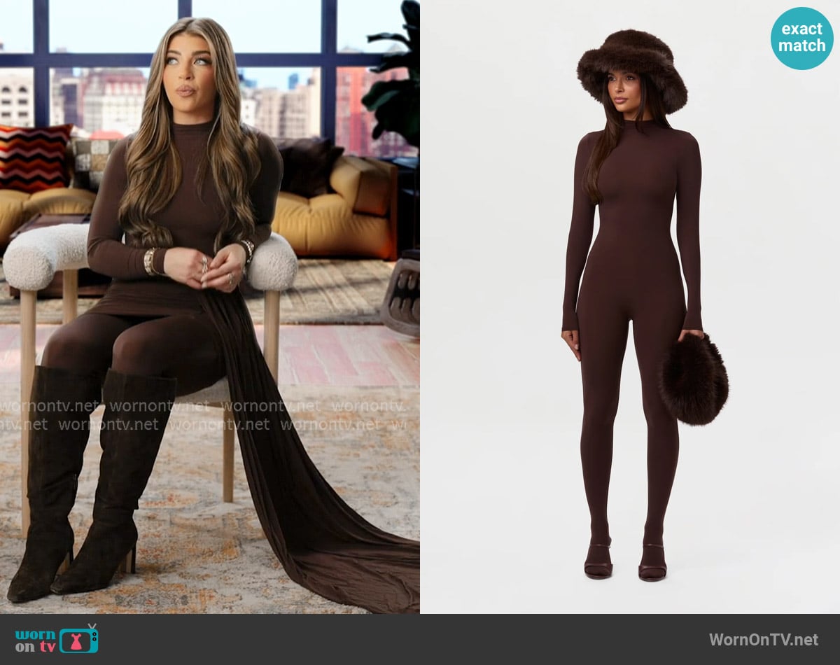 Naked Wardrobe Naked Closed Toe Jumpsuit worn by Gia Giudice on Next Gen NYC