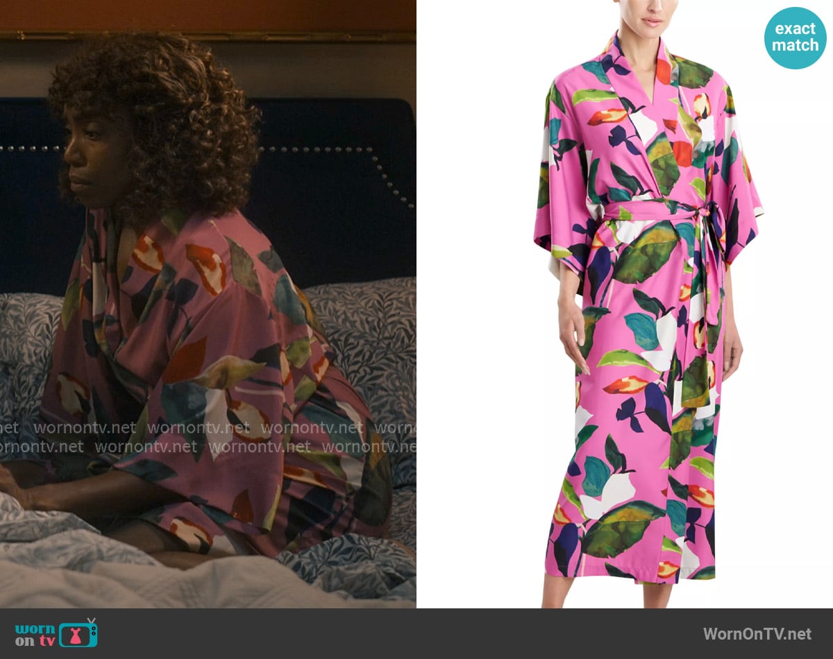 Natori Daido Robe worn by Helen Decatur (Heather Headley) on Sweet Magnolias