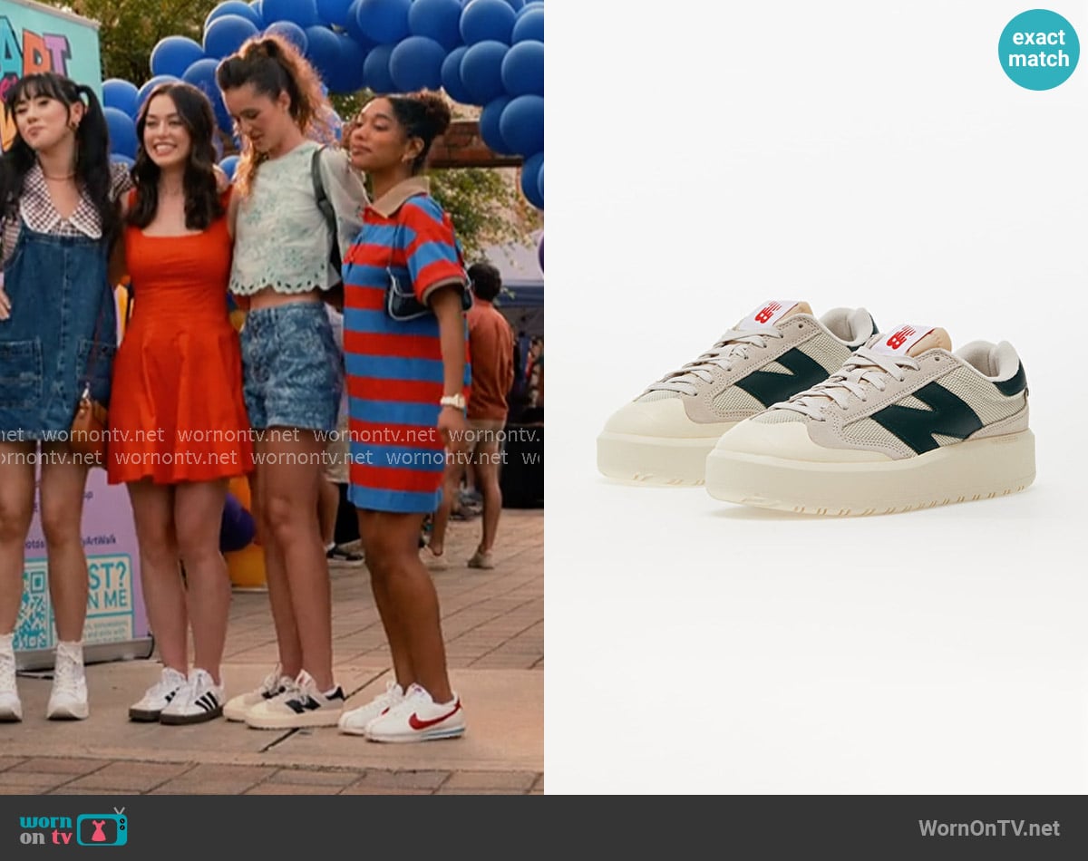 New Balance CT302 Court Sneaker in Moonbeam Black worn by CeCe Matney (Harlan Drum) on Sweet Magnolias