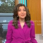 Nicole Sganga’s pink suit on CBS Mornings