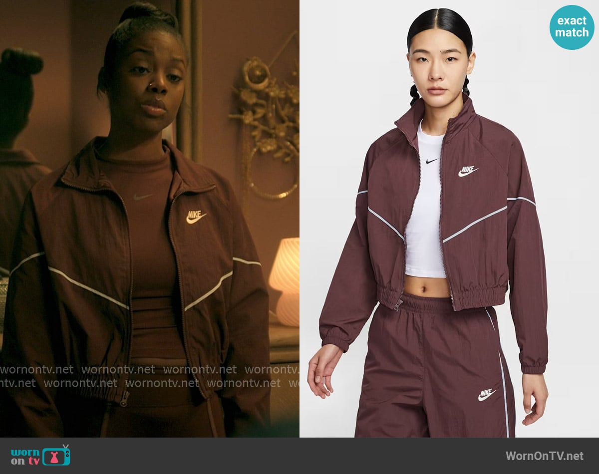 Nike Windrunner Jacket worn by Kiesha Williams (Birgundi Baker) on The Chi