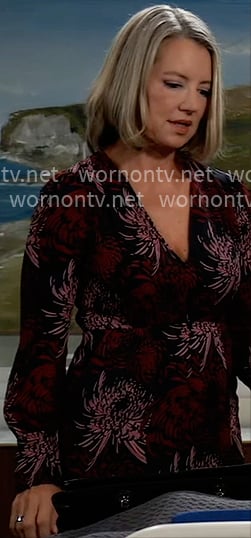 Nina’s floral midi dress on General Hospital