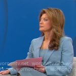 Norah O’Donnel’s blue blazer on CBS Mornings