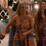 Noreen's abstract pleated dress on Sweet Magnolias