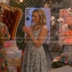 Noreen’s blue floral midi dress on Sweet Magnolias