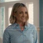 Noreen’s blue striped shirt on Sweet Magnolias