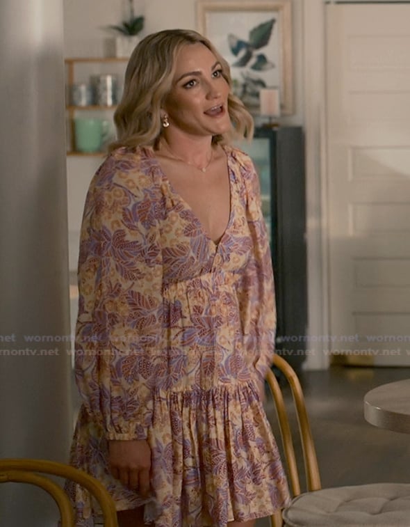 Noreen’s floral mini dress on Sweet Magnolias
