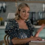 Noreen's floral print smocked square neck dress on Sweet Magnolias