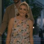 Noreen's pink floral mesh mini dress on Sweet Magnolias