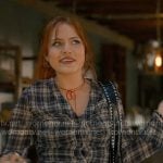Olivia’s plaid shirt on Sweet Magnolias