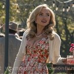Oreana's floral midi dress on Dutton Ranch