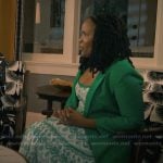 Peggy’s floral print dress on Sweet Magnolias