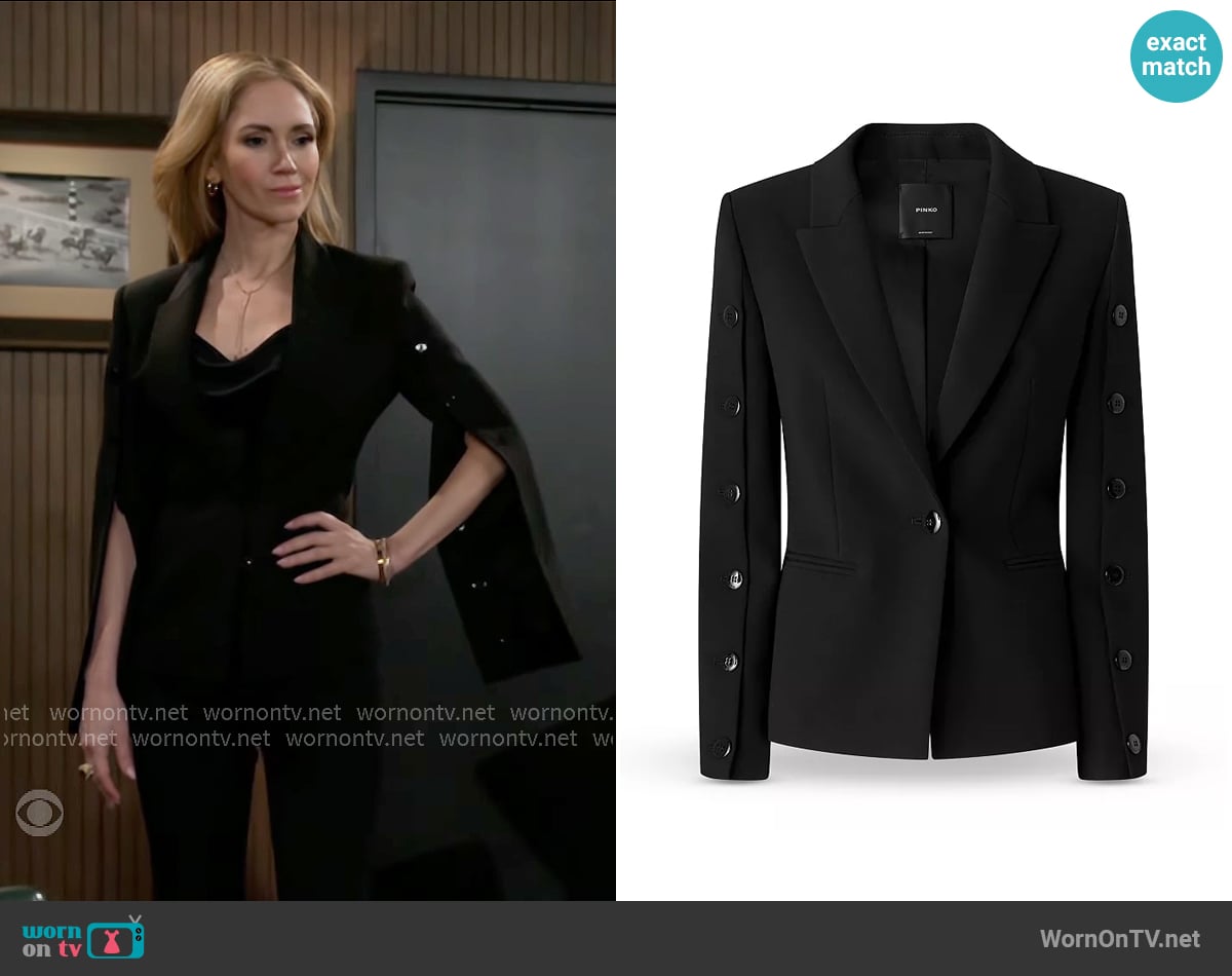 Pinko Garuta Blazer worn by Heather Armstrong (Ashley Jones) on Beyond the Gates