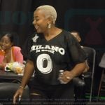 Pinky’s black jersey and jeans on The Real Housewives of Atlanta