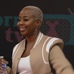 Pinky’s khaki bomber jacket on The Real Housewives of Atlanta