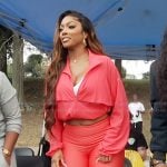 Porsha’s red windbreaker jacket on The Real Housewives of Atlanta