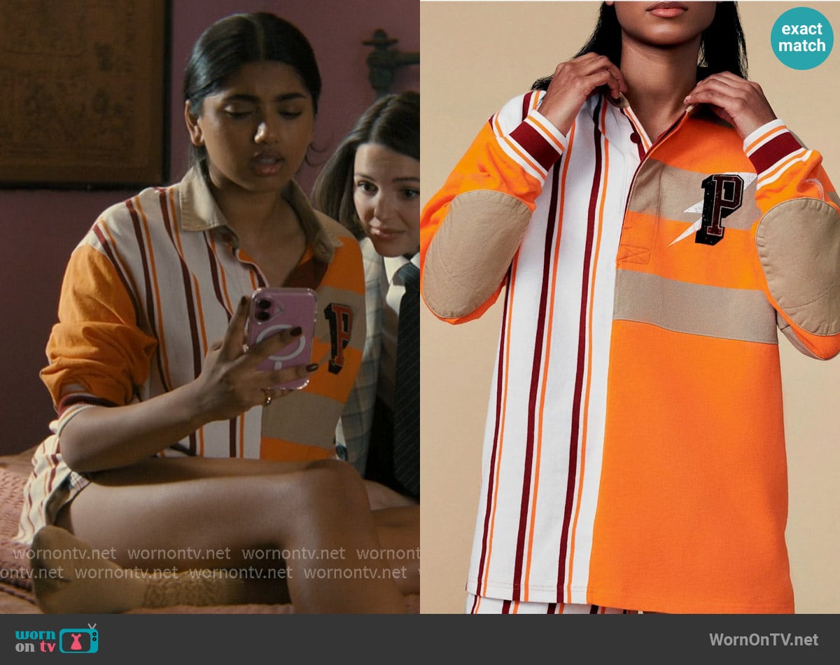 Puma High Court Freedom Rugby Jersey worn by Abhinaya Chilukuri (Avantika) on Not Suitable For Work