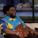 Questlove’s printed shirt on Live with Kelly and Mark