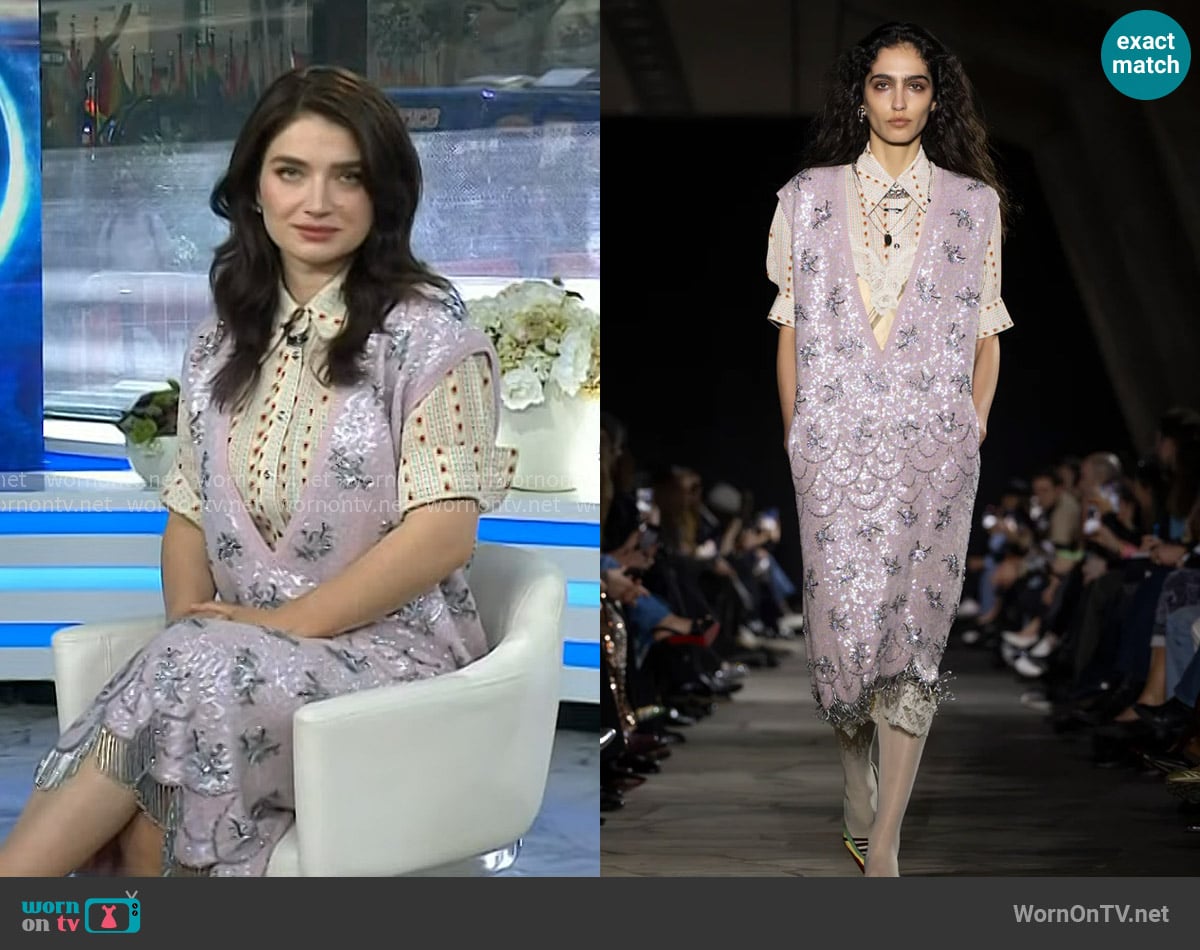 Rabanne Fall Winter 2026 Collection worn by Eve Hewson on Today