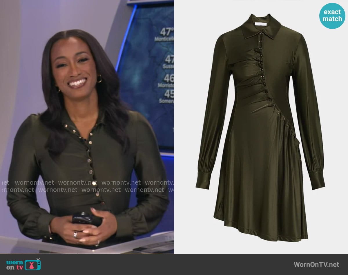 Rabanne Robe Short Dress worn by Brittany Bell on Good Morning America
