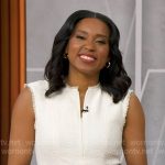 Rachel’s white tweed dress on Good Morning America