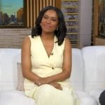 Rachel's yellow layered vest dress on Good Morning America
