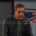 Rafe’s black leather jacket on Days of our Lives