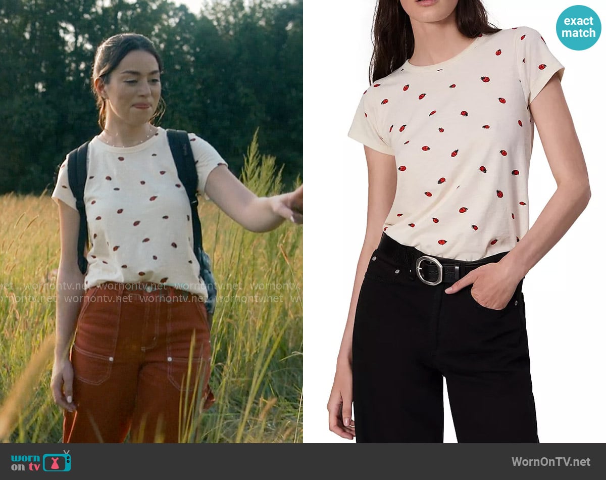 Rag & Bone Ladybug Tee worn by Annie Sullivan (Anneliese Judge) on Sweet Magnolias