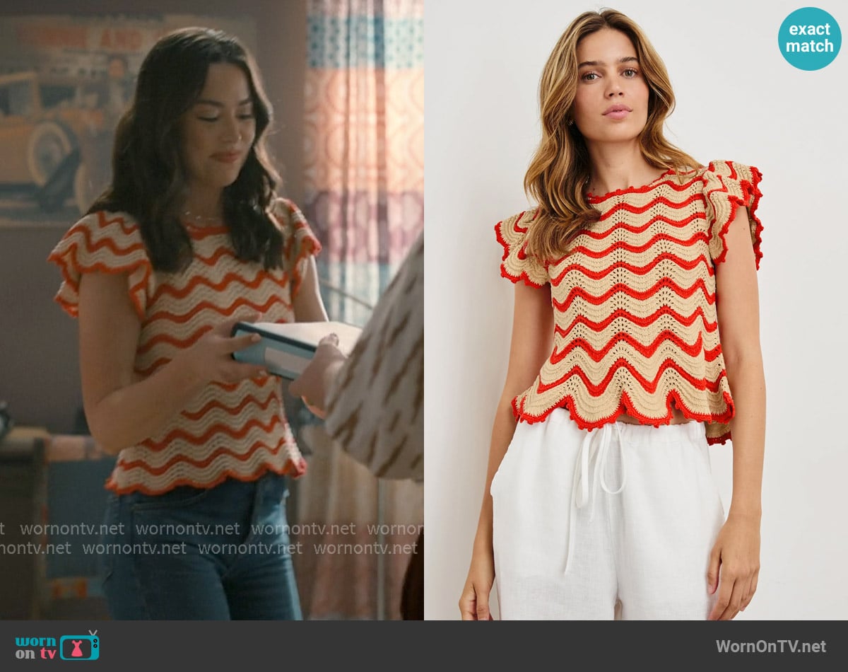 Rails Coen Top worn by Annie Sullivan (Anneliese Judge) on Sweet Magnolias