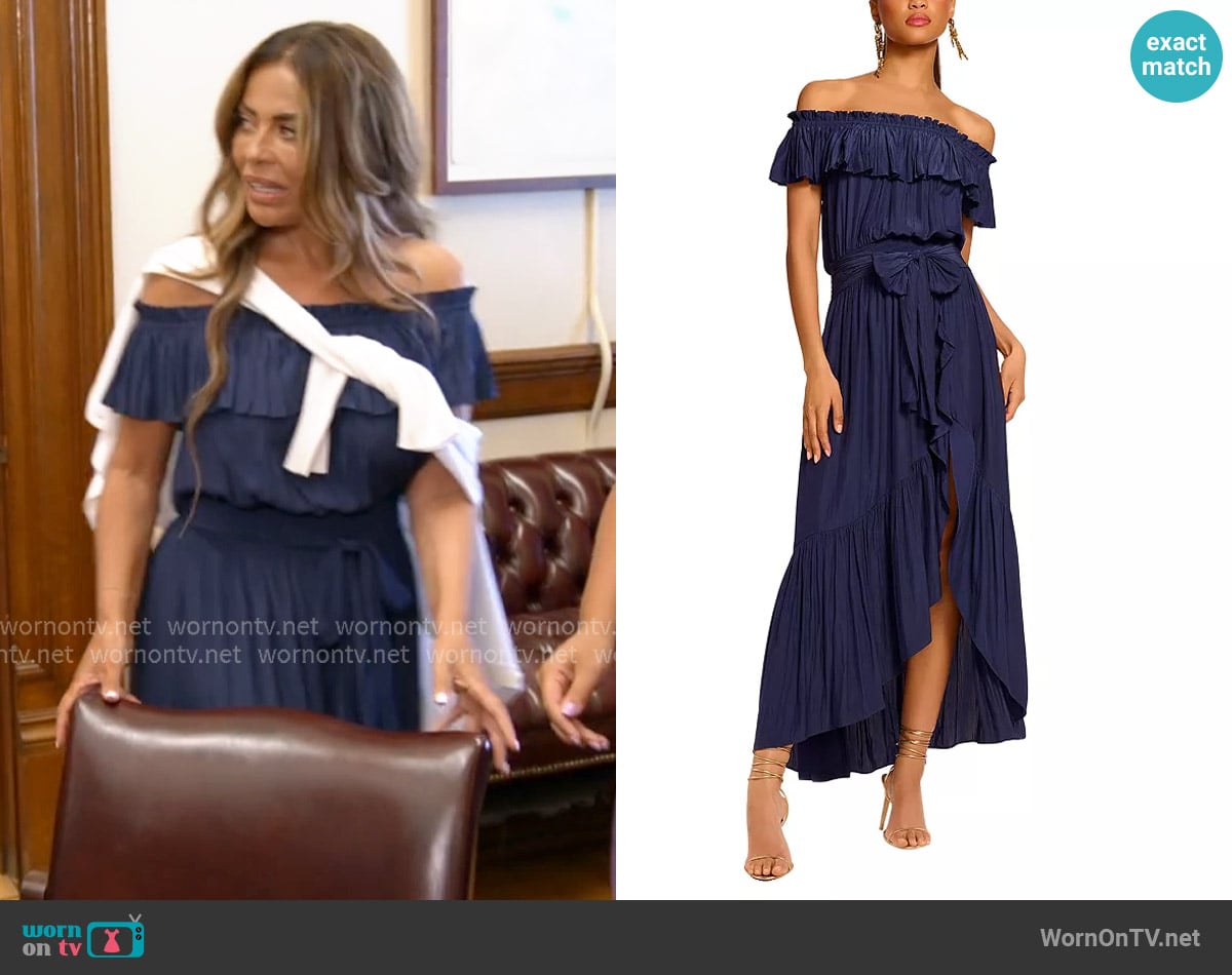 Ramy Brook Gloria Dress worn by Dolores Catania on The Real Housewives of Rhode Island