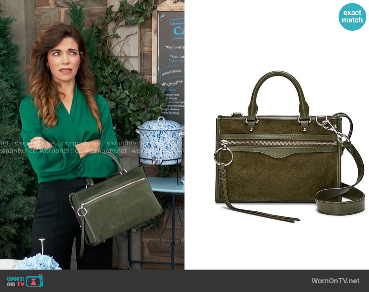 Rebecca Minkoff Bedford Bag worn by Victoria Newman (Amelia Heinle) on The Young and the Restless