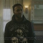 Reg’s skull graphic hoodie on The Chi
