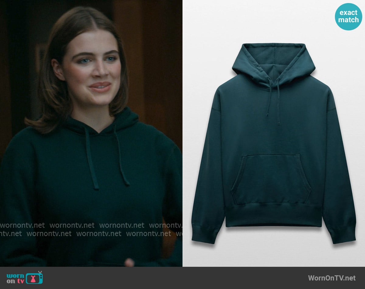 Reigning Champ Midweight Terry Relaxed Hoodie worn by Hannah Wells (Ella Bright) on Off Campus