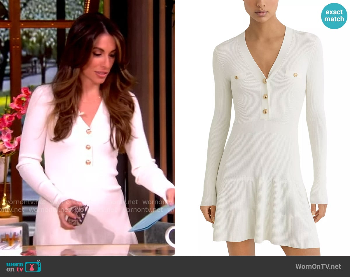 Reiss Lavelle Knitted Mini Dress worn by Alyssa Farah Griffin on The View