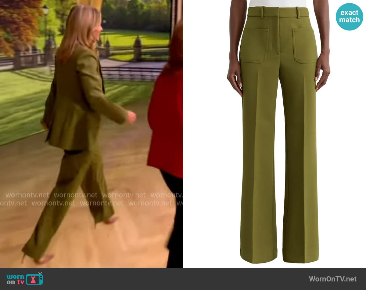 Sara’s green pants on The View