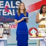 Rhiannon's blue fringe dress on Good Morning America