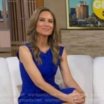 Rhiannon’s blue sleeveless sheath dress on Good Morning America