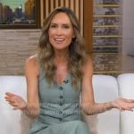 Rhiannon’s green vest and wide-leg pants on Good Morning America