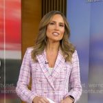 Rhiannon’s pink tweed blazer on Good Morning America