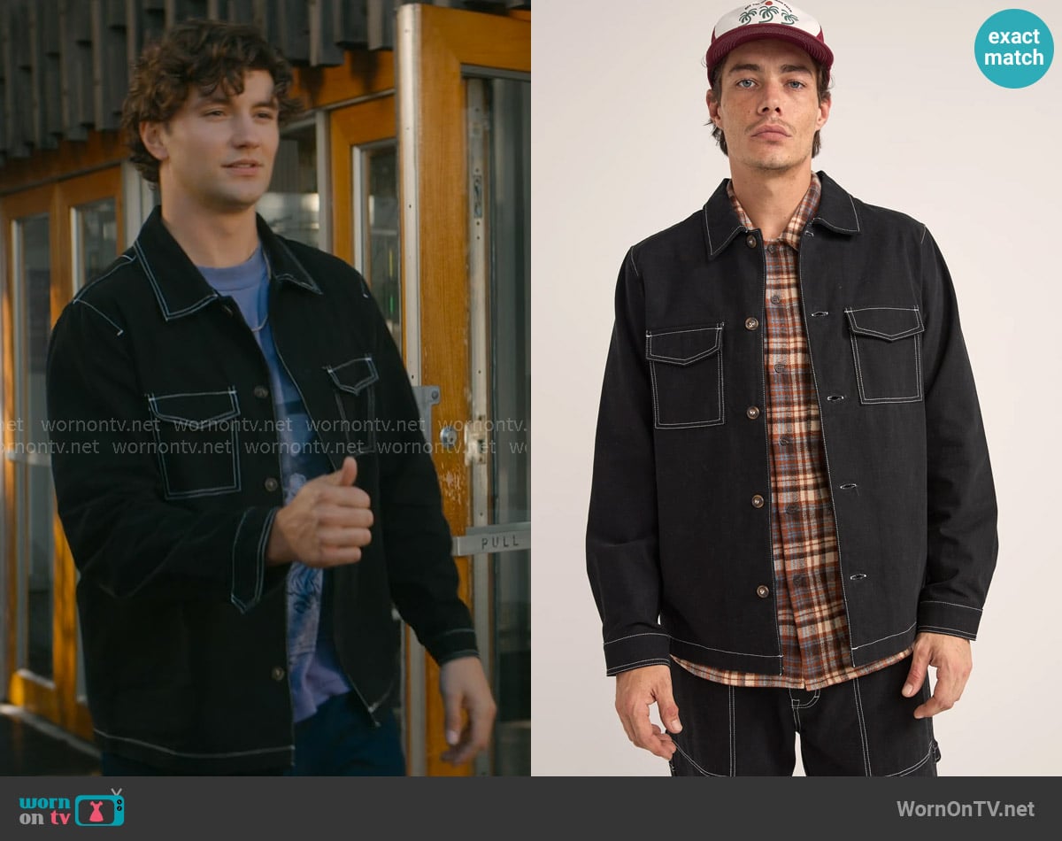 Rhythm Canvas L/S Overshirt worn by Beau Maxwell (Khobe Clarke) on Off Campus