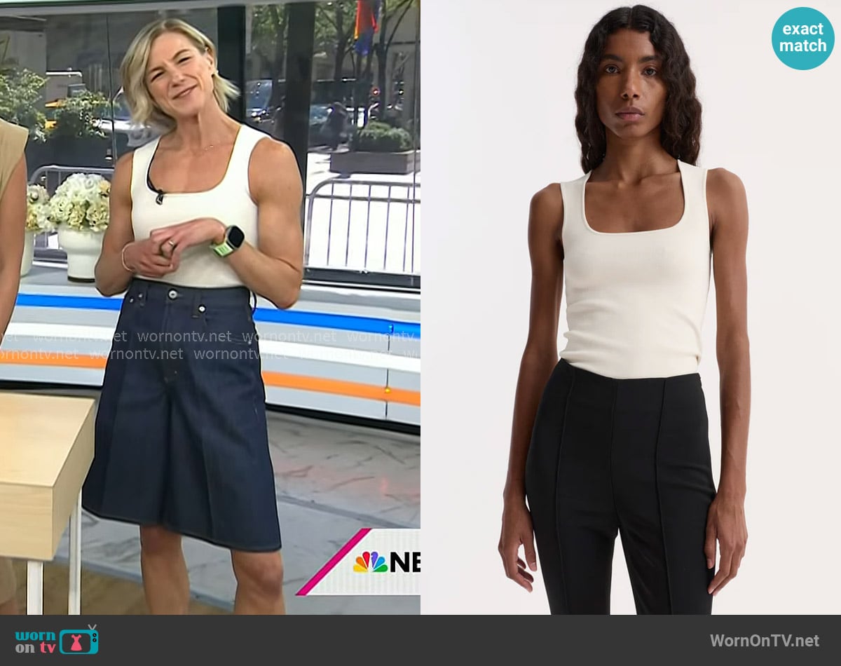 Liz Plosser’s white tank on Today