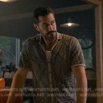 Ronnie’s grey printed knit shirt on Sweet Magnolias