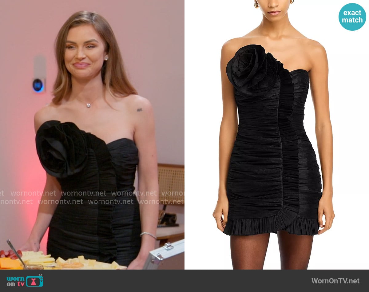 Ronny Kobo Daniel Rosette Mini Dress worn by Lala Kent on The Valley