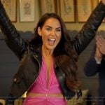 Rosie’s pink cutout dress on The Real Housewives of Rhode Island