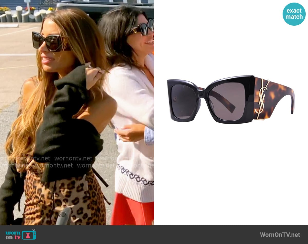 Saint Laurent SL M119 003 worn by Alicia Carmody on The Real Housewives of Rhode Island