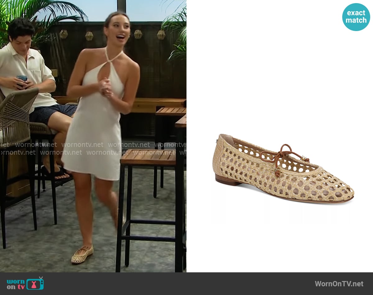 Sam Edelman Marcie Woven Mary Jane Flats worn by Melissa Dylan (Sydney Bullock) on The Bold and the Beautiful