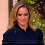 Sara's blue peplum top on The View