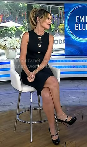 Savannah’s black mary jane heel pumps on Today