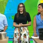 Savannah’s floral print maxi skirt on Today