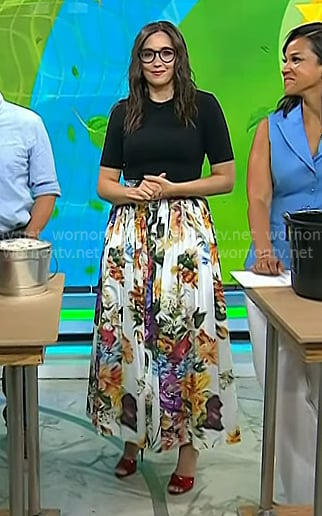 Savannah’s floral print maxi skirt on Today